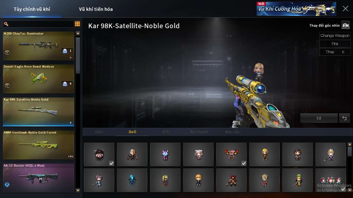 shop acc cf uy tin gia re